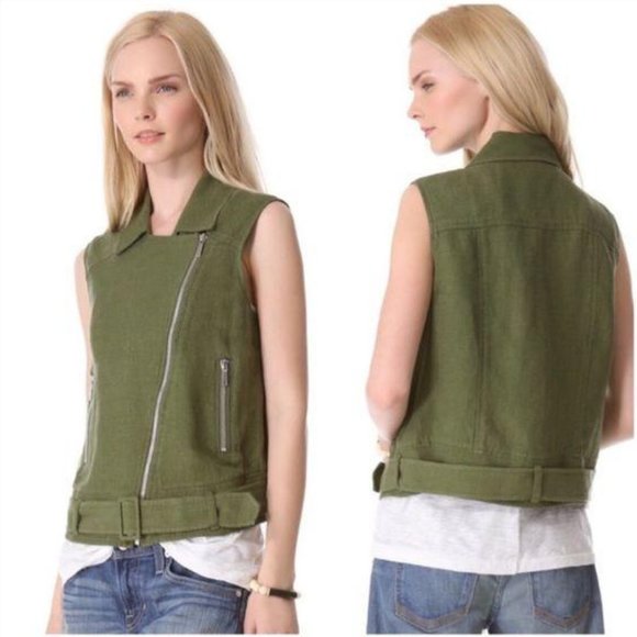 Elizabeth & James Tegan Moto Vest XS